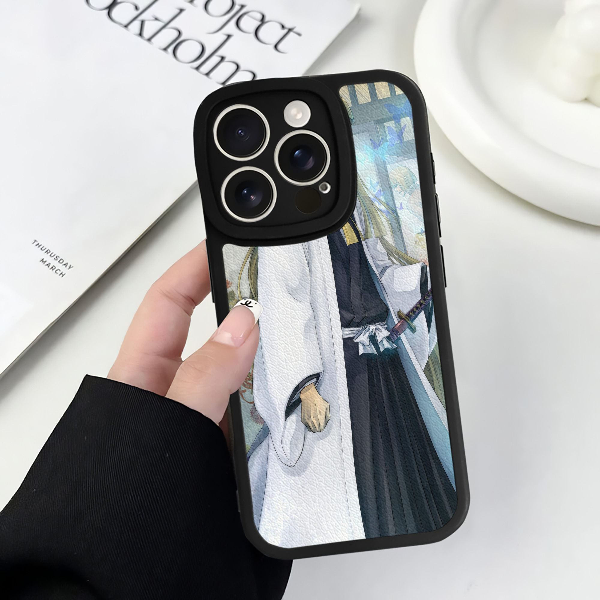（画像用） ブリーチ BLEACH 【iPhone 16シリーズ対応】シリコンスマホケース（レザー調） 材質：シリコン